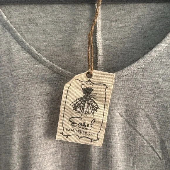 Easel Gray and Black Colorblock Tunic SZ 3X new W tags - Picture 2 of 5